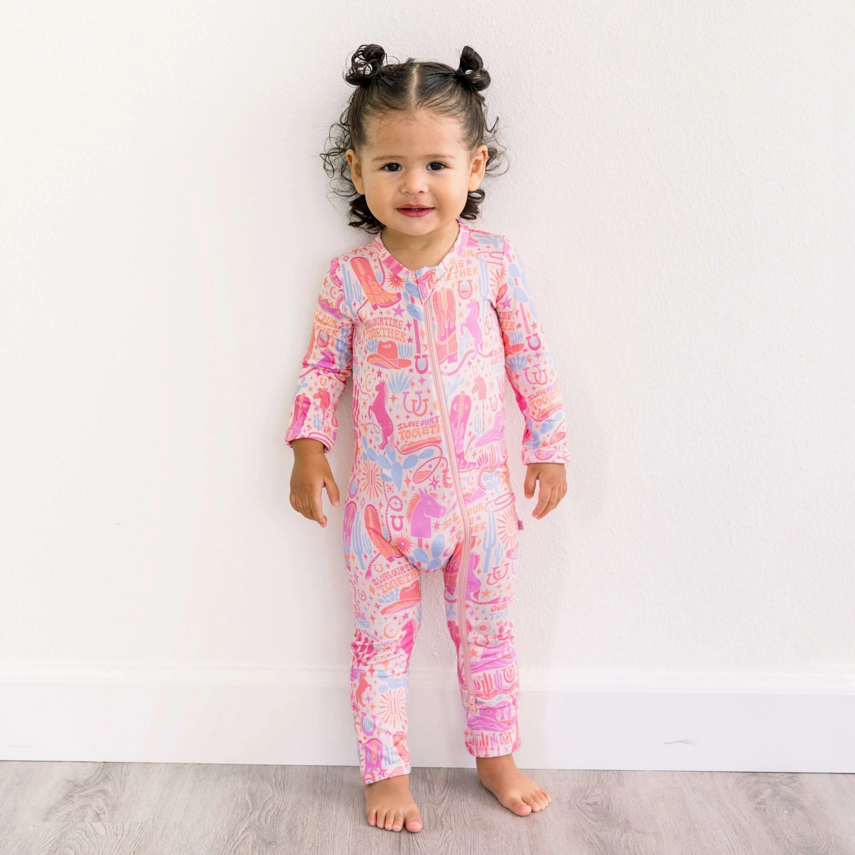 Saddle Up | Bamboo Footless Onesie Romper | "I Love Our Time Together"