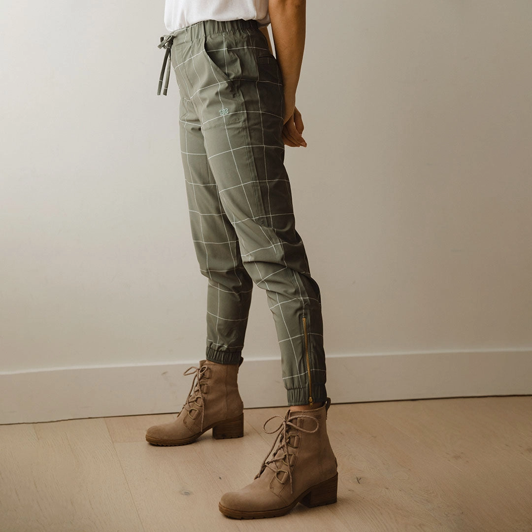 Sage Windowpane Jetsetters