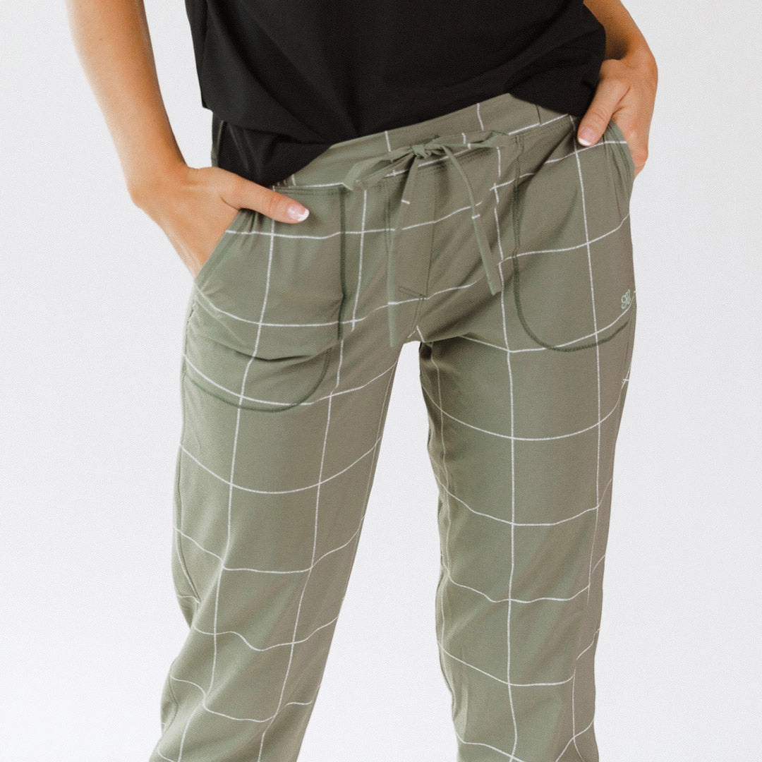Sage Windowpane Jetsetters