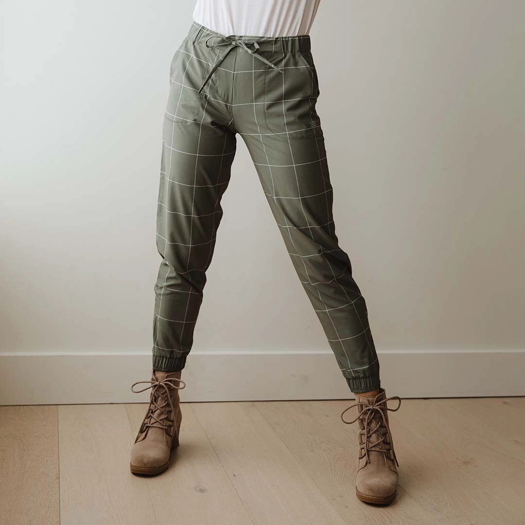 Sage Windowpane Jetsetters