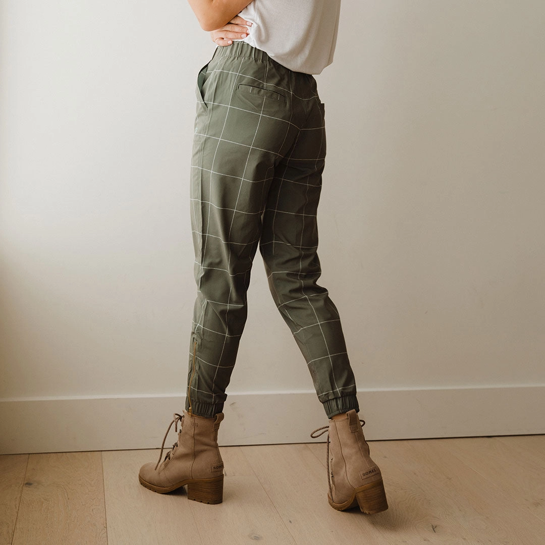 Sage Windowpane Jetsetters