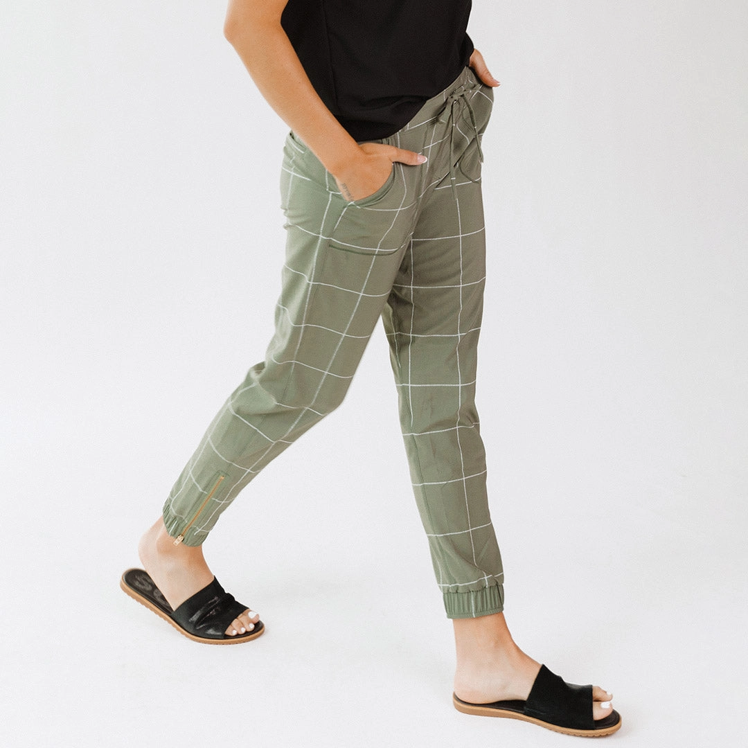 Sage Windowpane Jetsetters