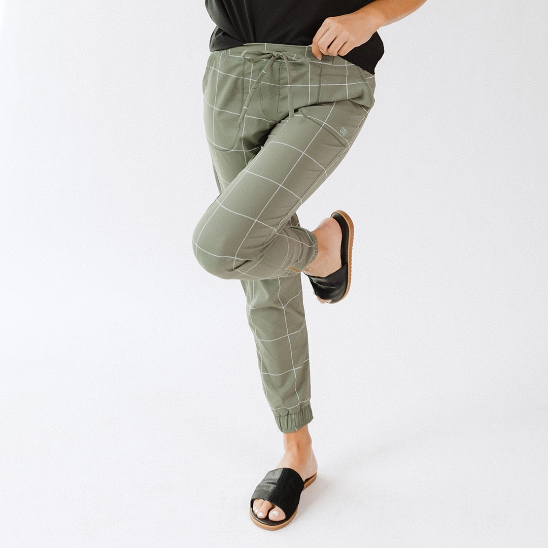 Sage Windowpane Jetsetters