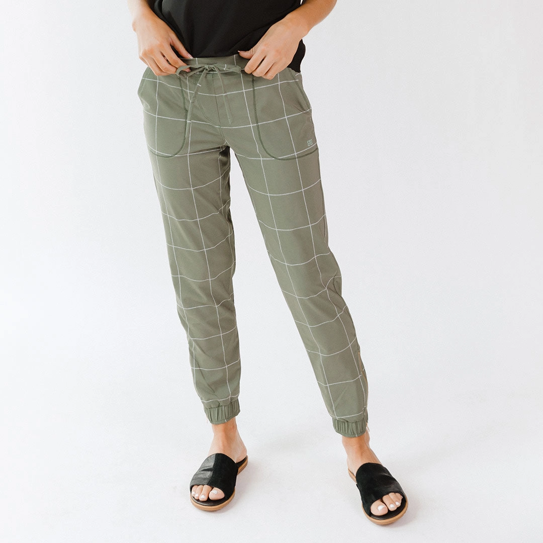 Sage Windowpane Jetsetters