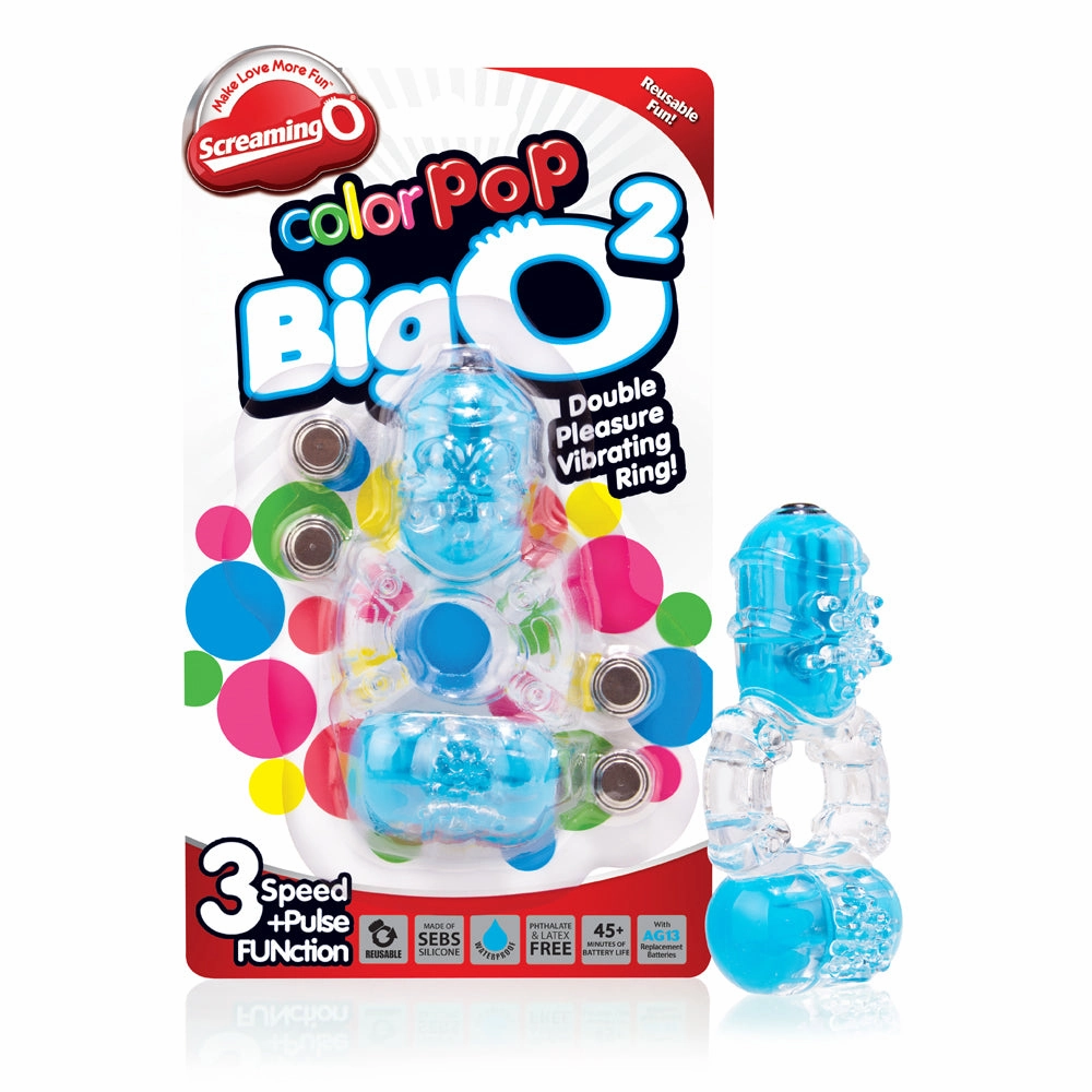 Screaming O ColorPoP Big O 2 - Double Pleasure Vibrating Ring