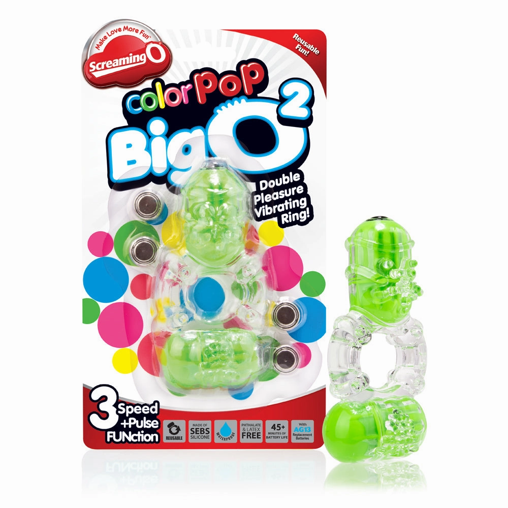 Screaming O ColorPoP Big O 2 - Double Pleasure Vibrating Ring