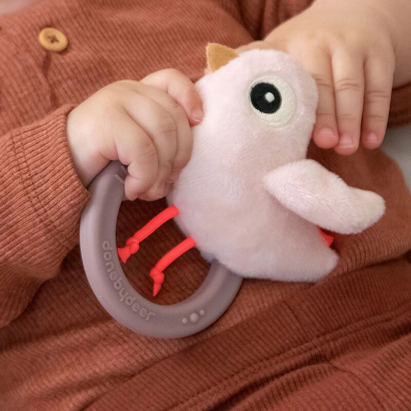 Sensory Rattle with Teether VARIOUS COLOURS