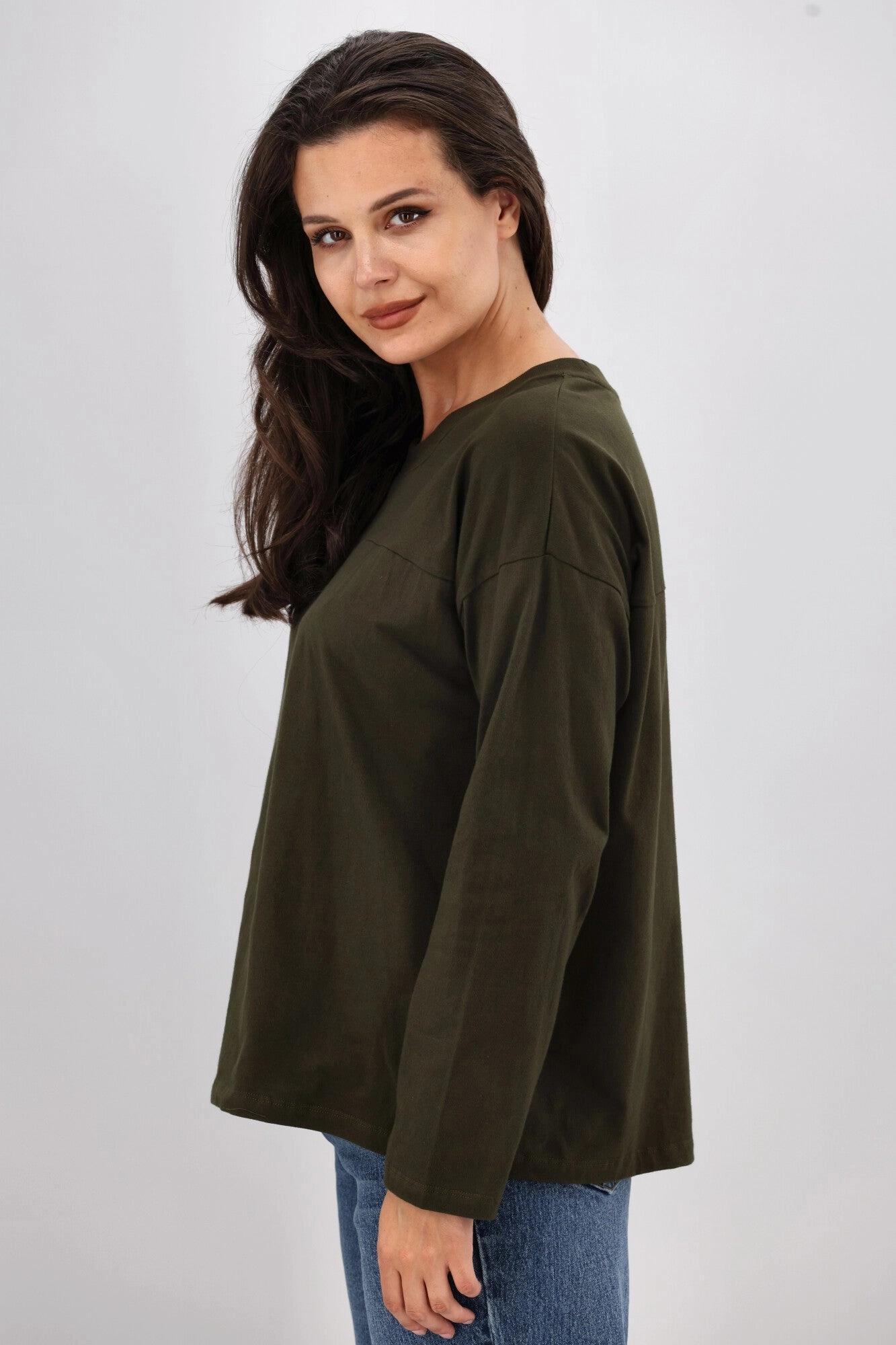 Shine On Essentials Long Sleeve Olive