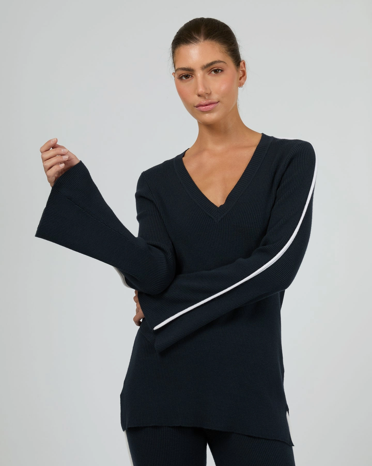 Silent Theory Highland Knit Jumper Navy