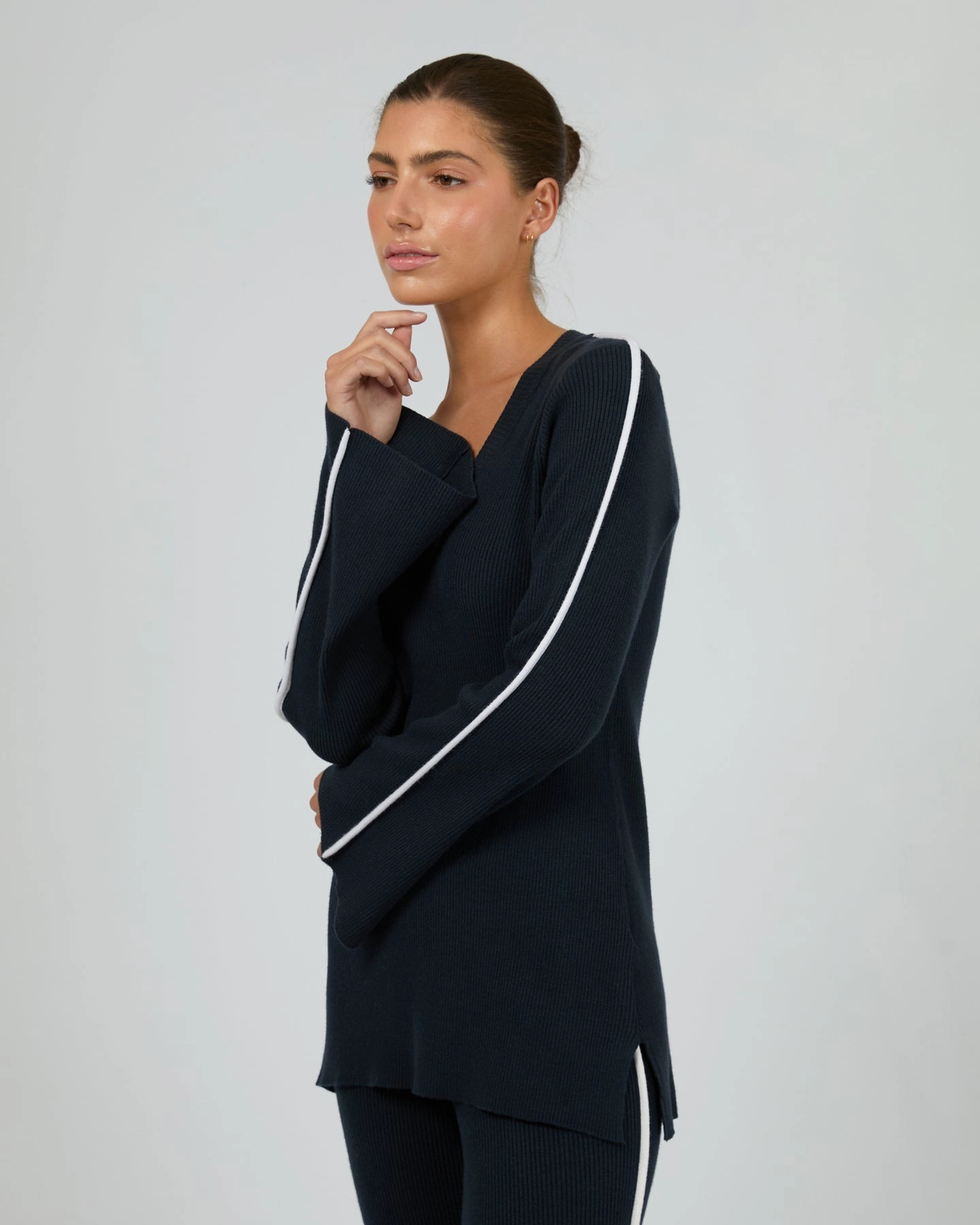 Silent Theory Highland Knit Jumper Navy