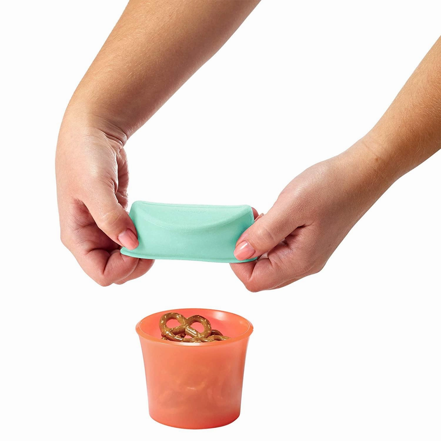 SNUG Snack Universal Silicone Snack Lids and Cups