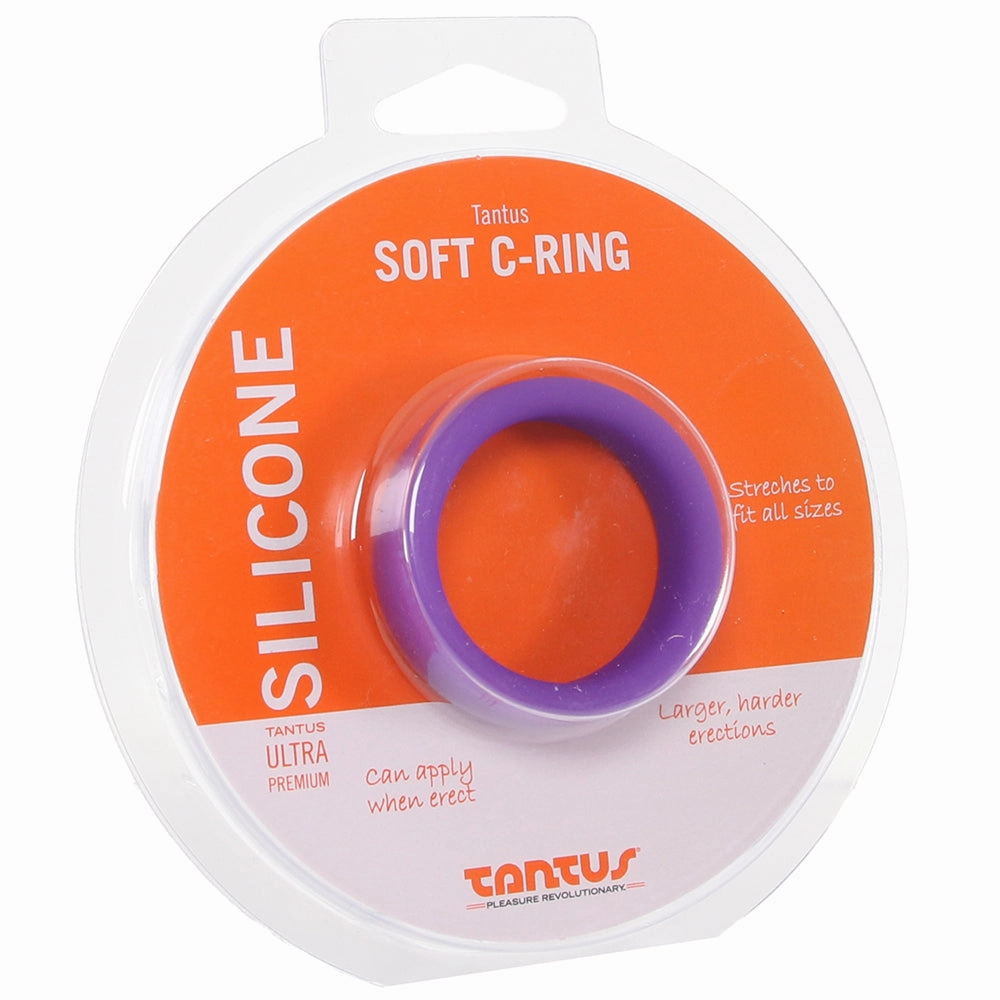 Soft Silicone C-Ring in Purple