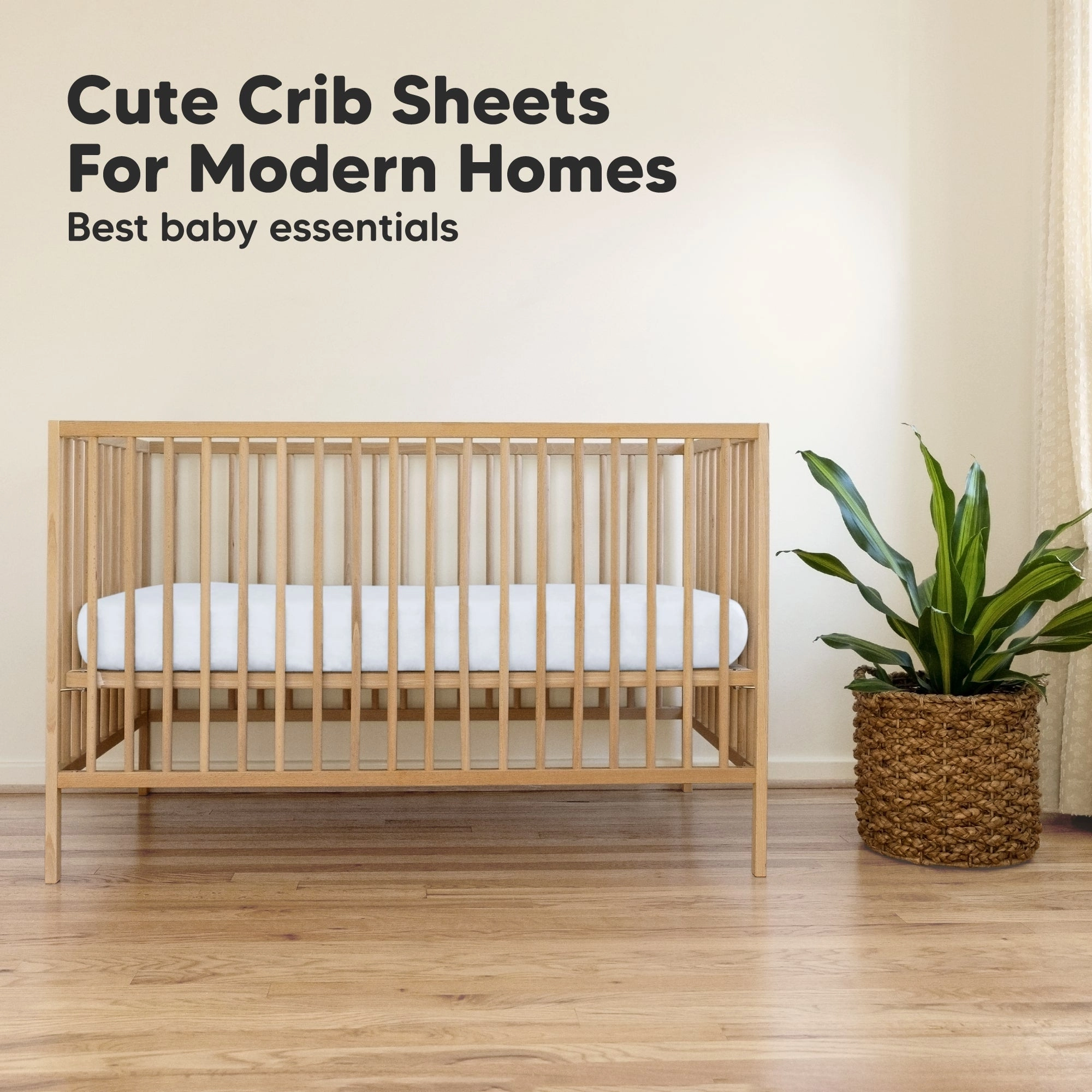 Soothe Fitted Crib Sheet (Blue Flax)