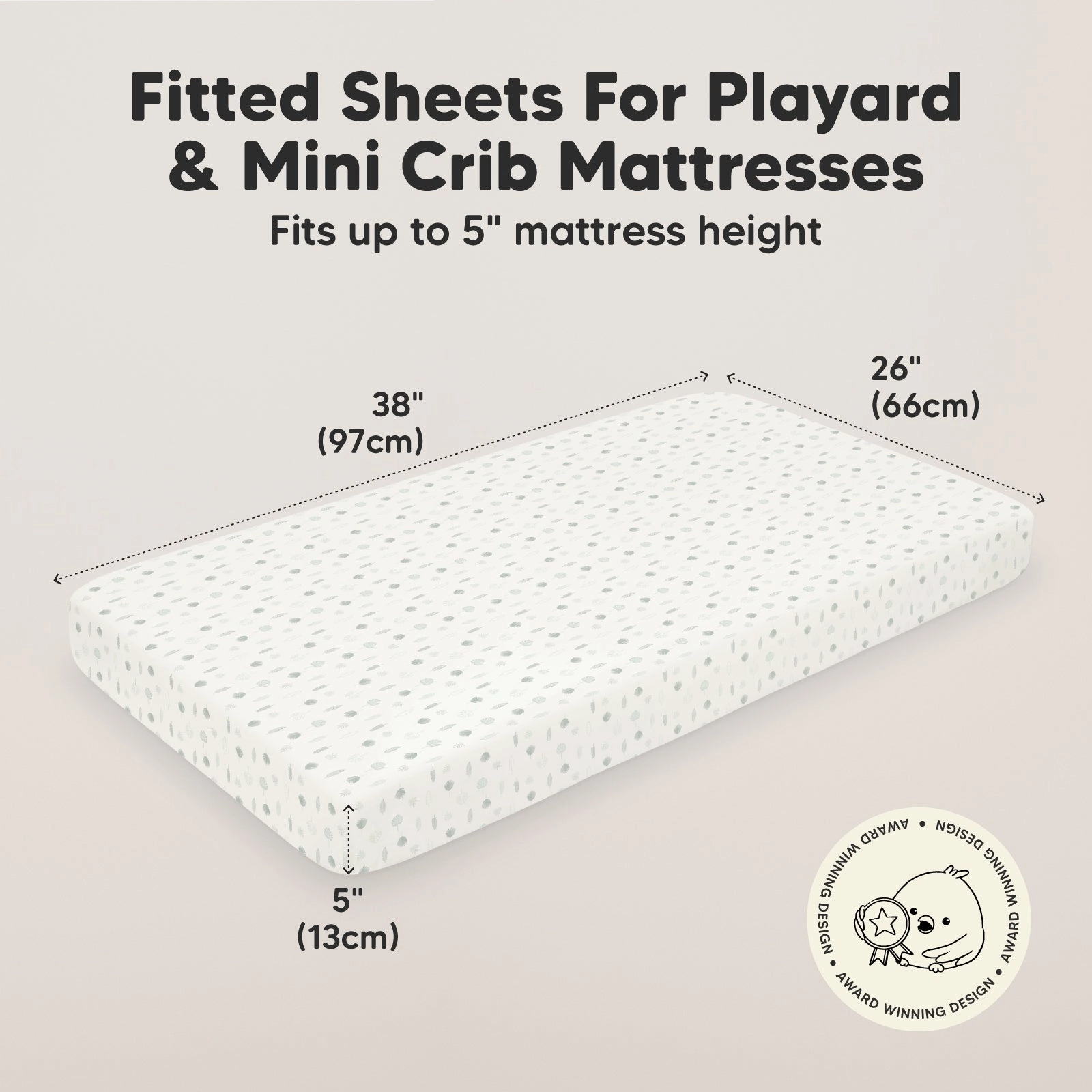 Soothe Fitted Mini Crib Sheet (Tropic Oasis)
