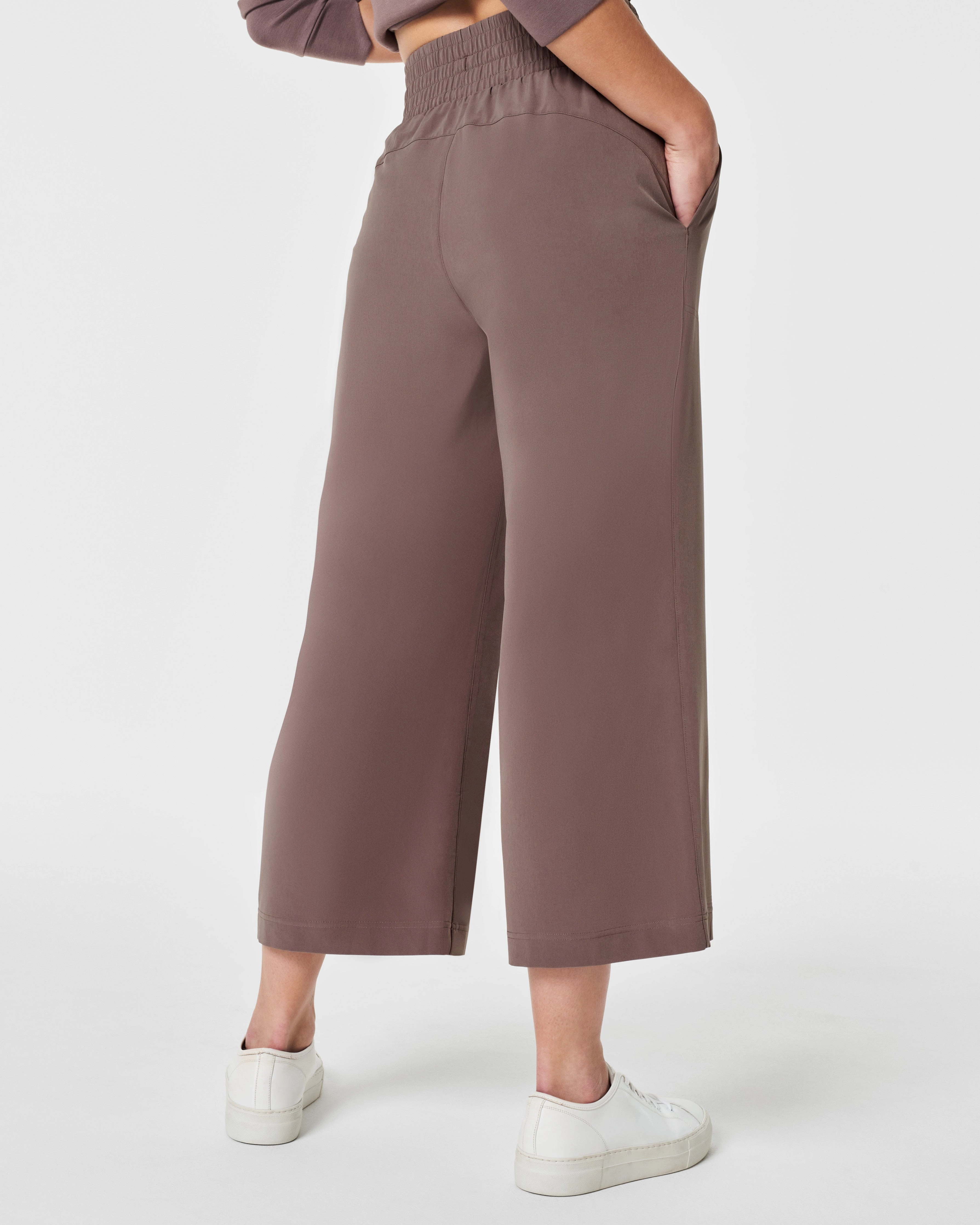 SPANX® On the Move Cropped Wide-Leg Pant
