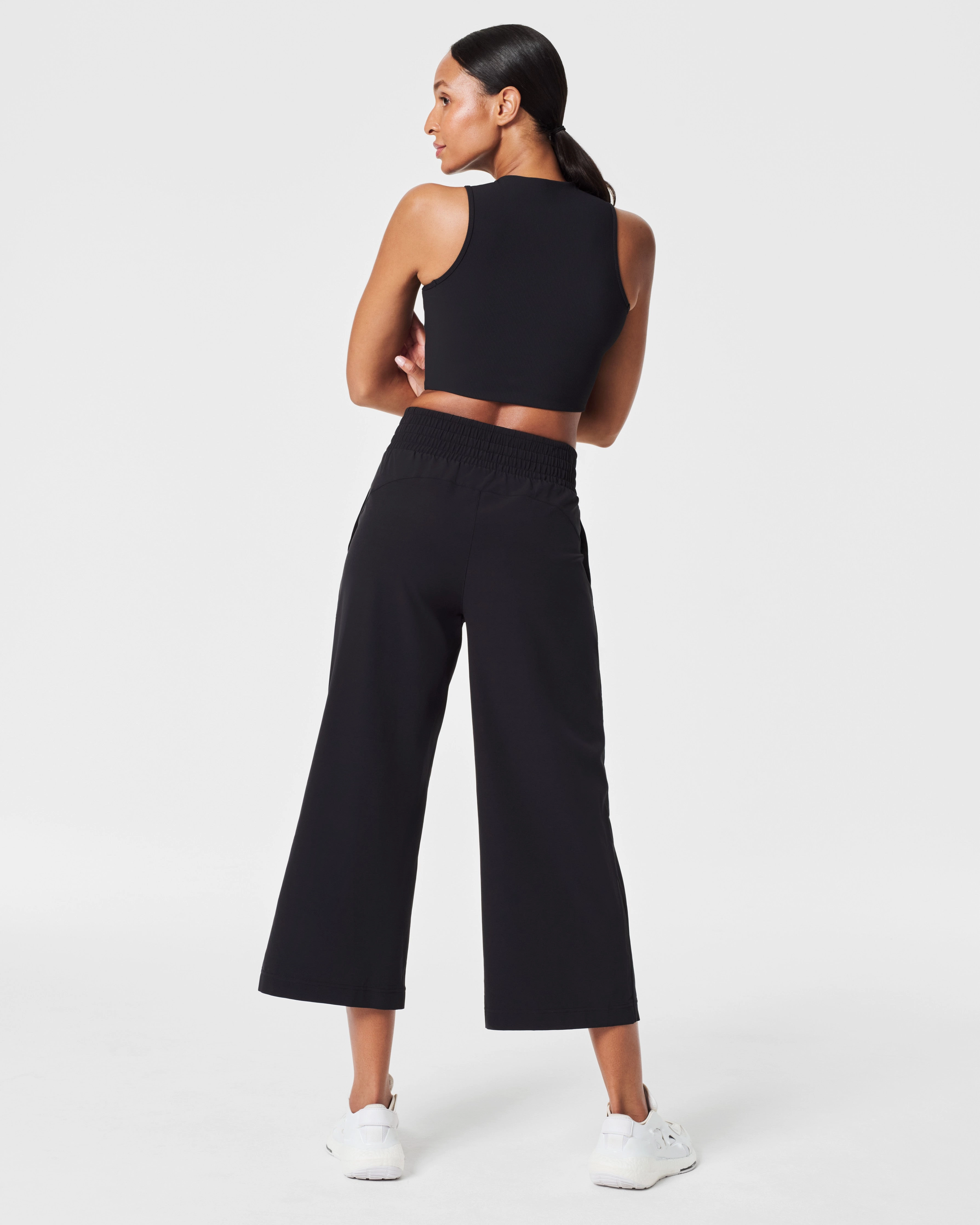 SPANX® On the Move Cropped Wide-Leg Pant