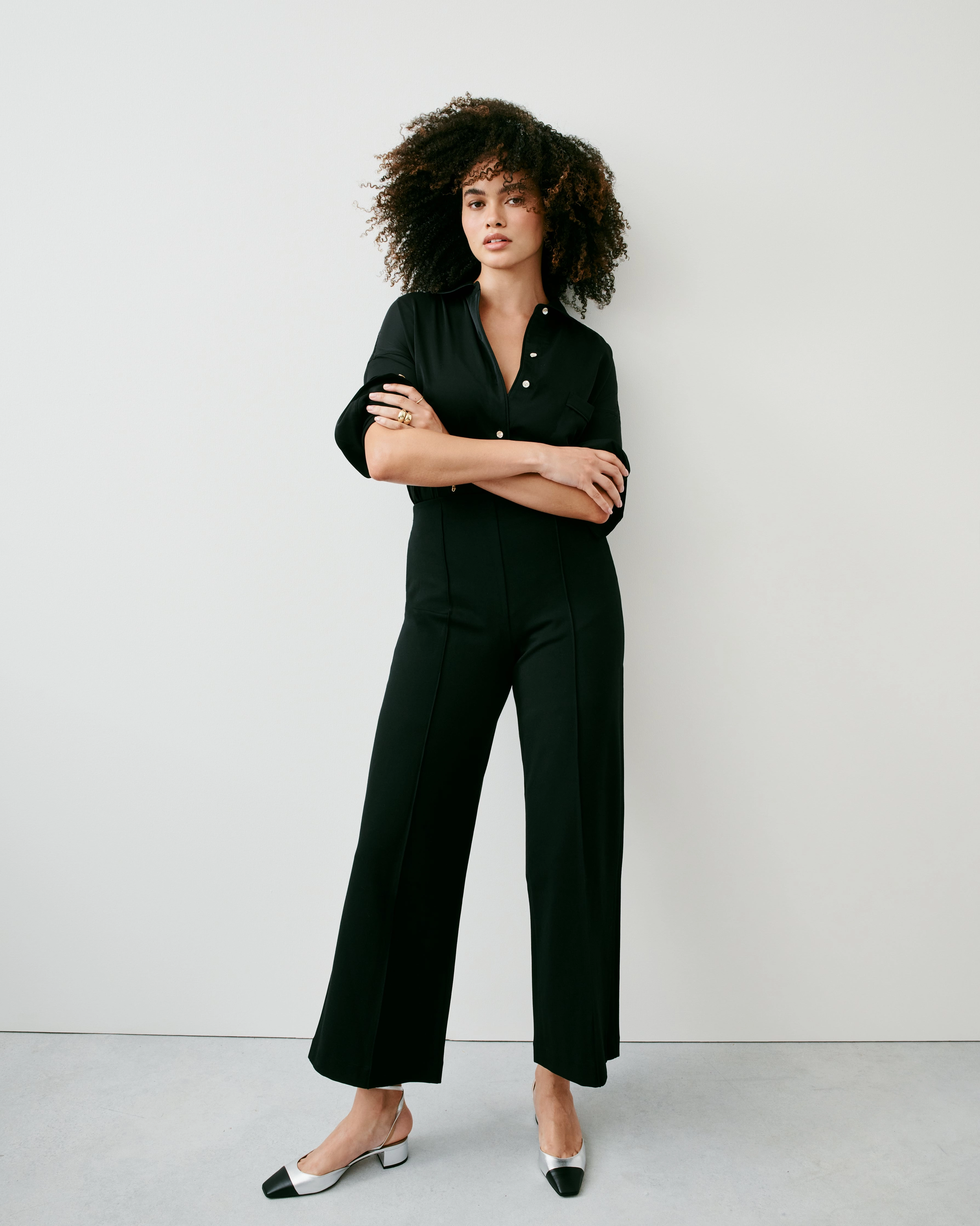SPANXsupersmooth™ PerfectFit Ponte Cropped Wide Leg Pant