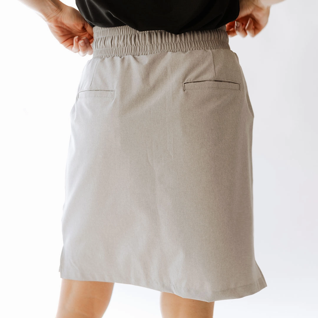 The Away Skirt, Heather Grey