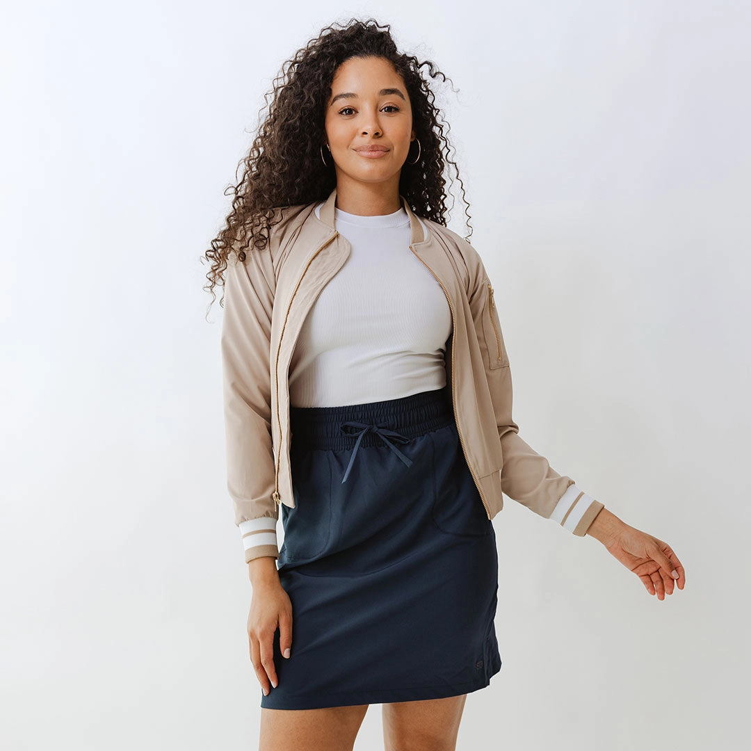 The Away Skirt, True Blue