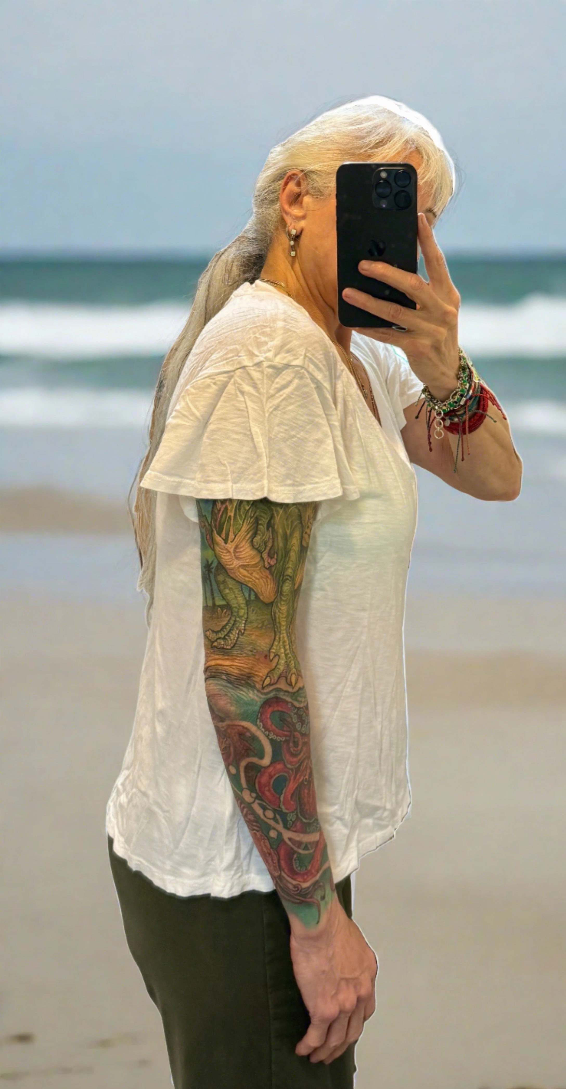 TLA V-Neck Crop Flutter Sleeve Tee and Petite