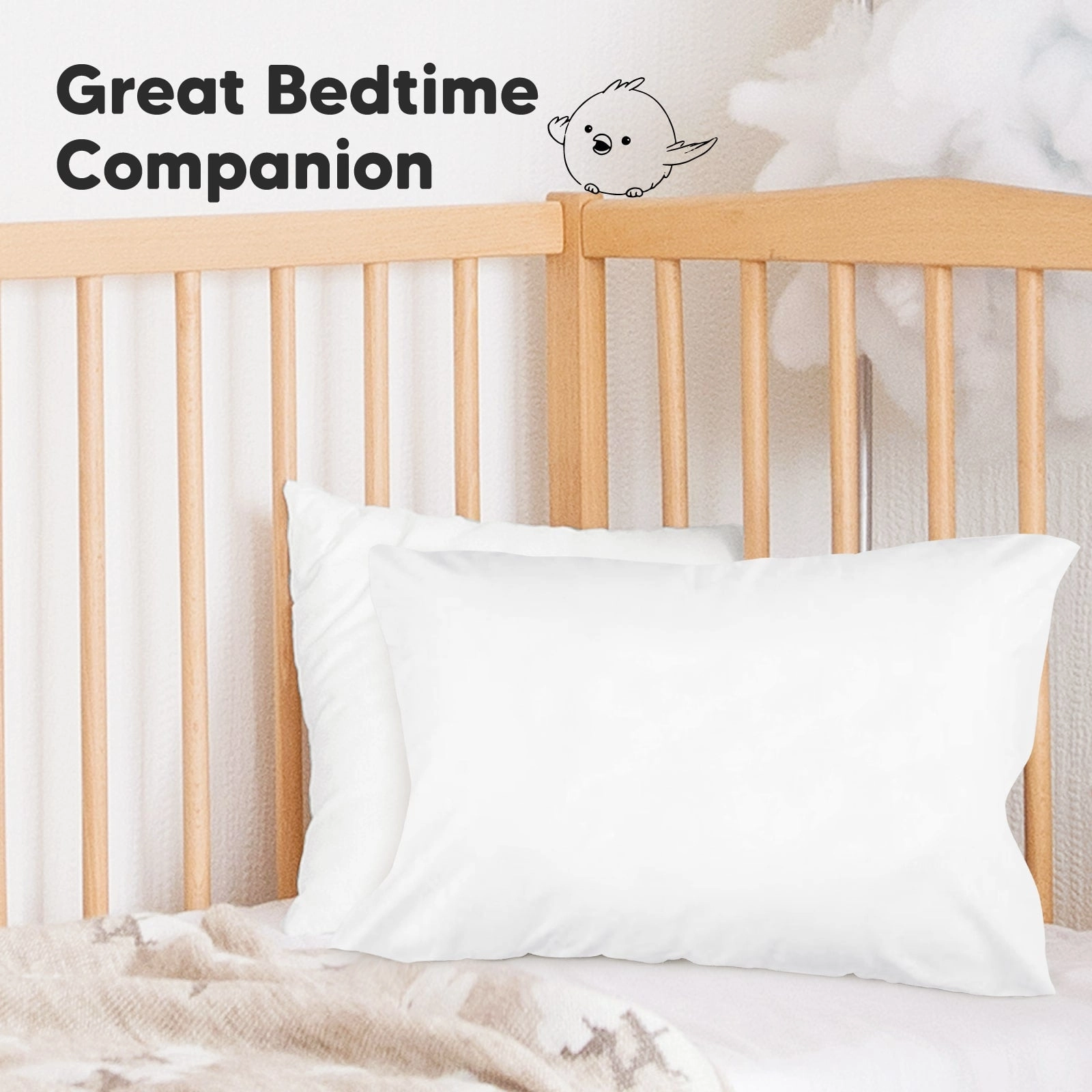 Toddler Pillowcase 13X18" (Soft White)