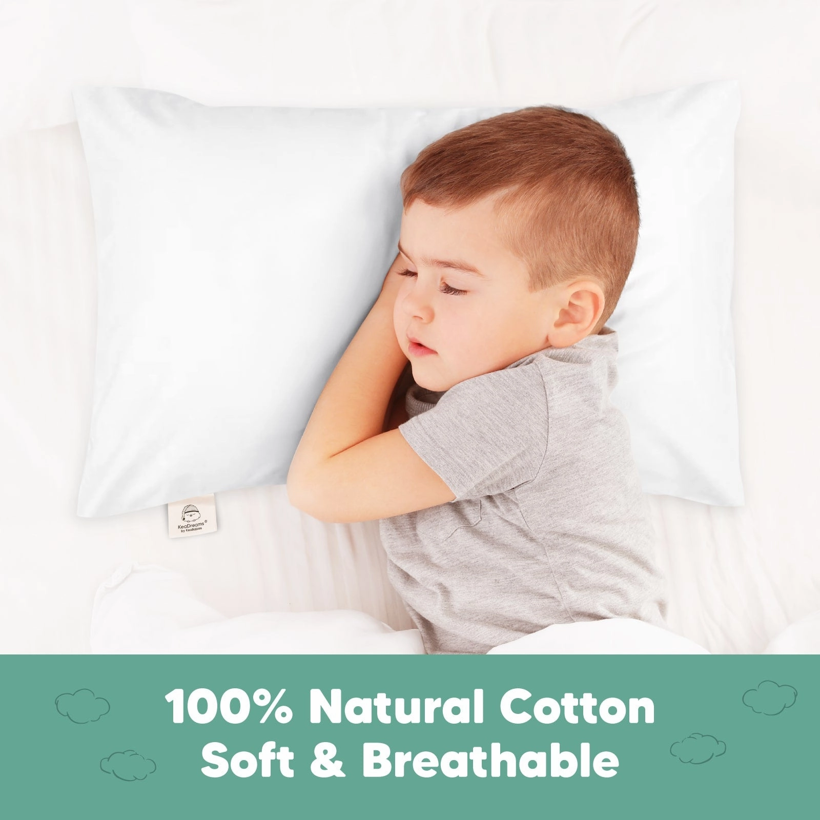 Toddler Pillowcase 13X18" (Soft White)