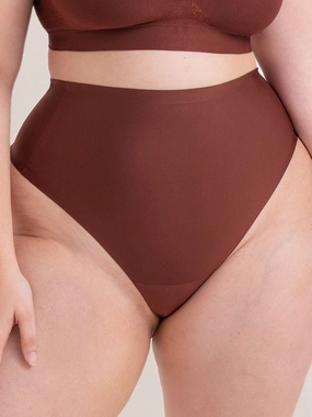 Truekind® Seamless Stretch Mid-Waist Thong