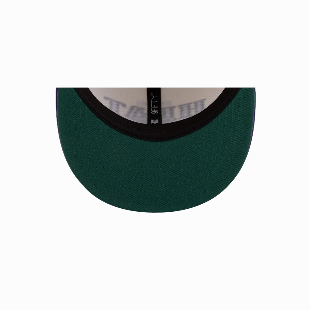 Tyler Herro New Era Cream Purple Snapback
