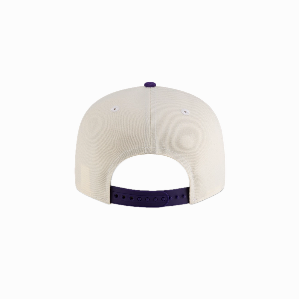 Tyler Herro New Era Cream Purple Snapback